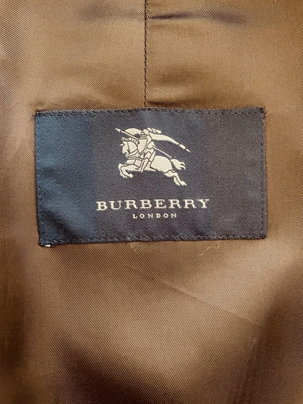 Burberry London Dark Brown Single-Breasted Car Coat - Picture 7 of 14